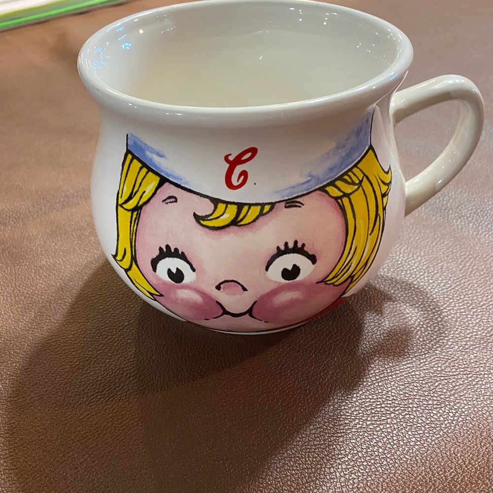 Vintage Ceramic Mug with Cartoon Face by Campbell Soup Company - Picture 1 of 4